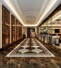 Living room dark coffee   Full polished marble tiles    VPCK6126 -600x600 800x800